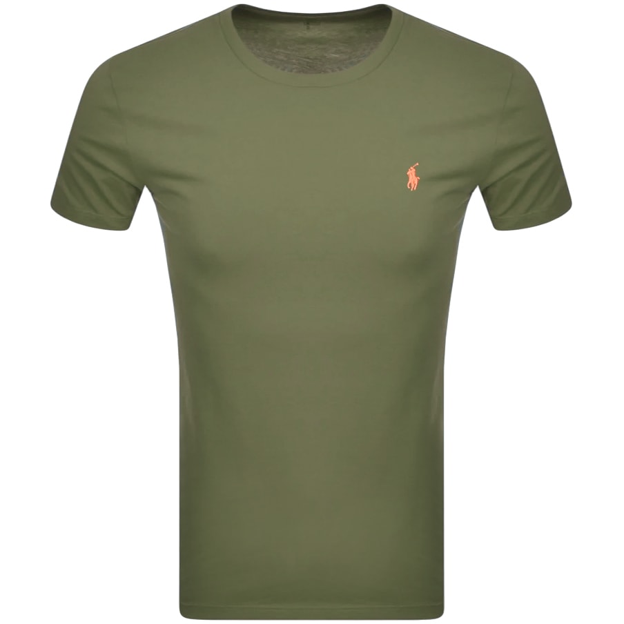 Alternative Image for ProductRalph Lauren Crew Neck Slim Fit T Shirt Green1